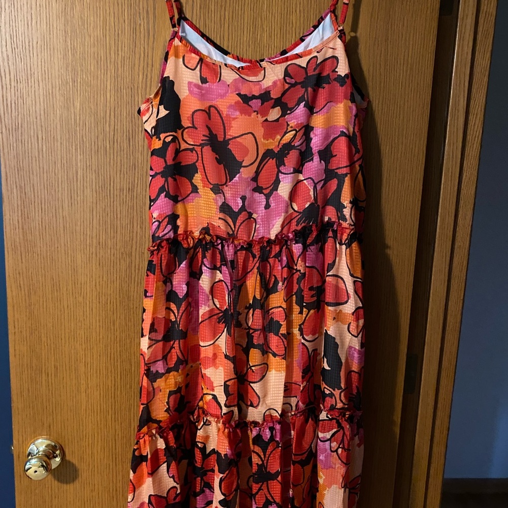 NEW CUPSHE Summer Dress, vibrant floral, Medium - Picture 4 of 7